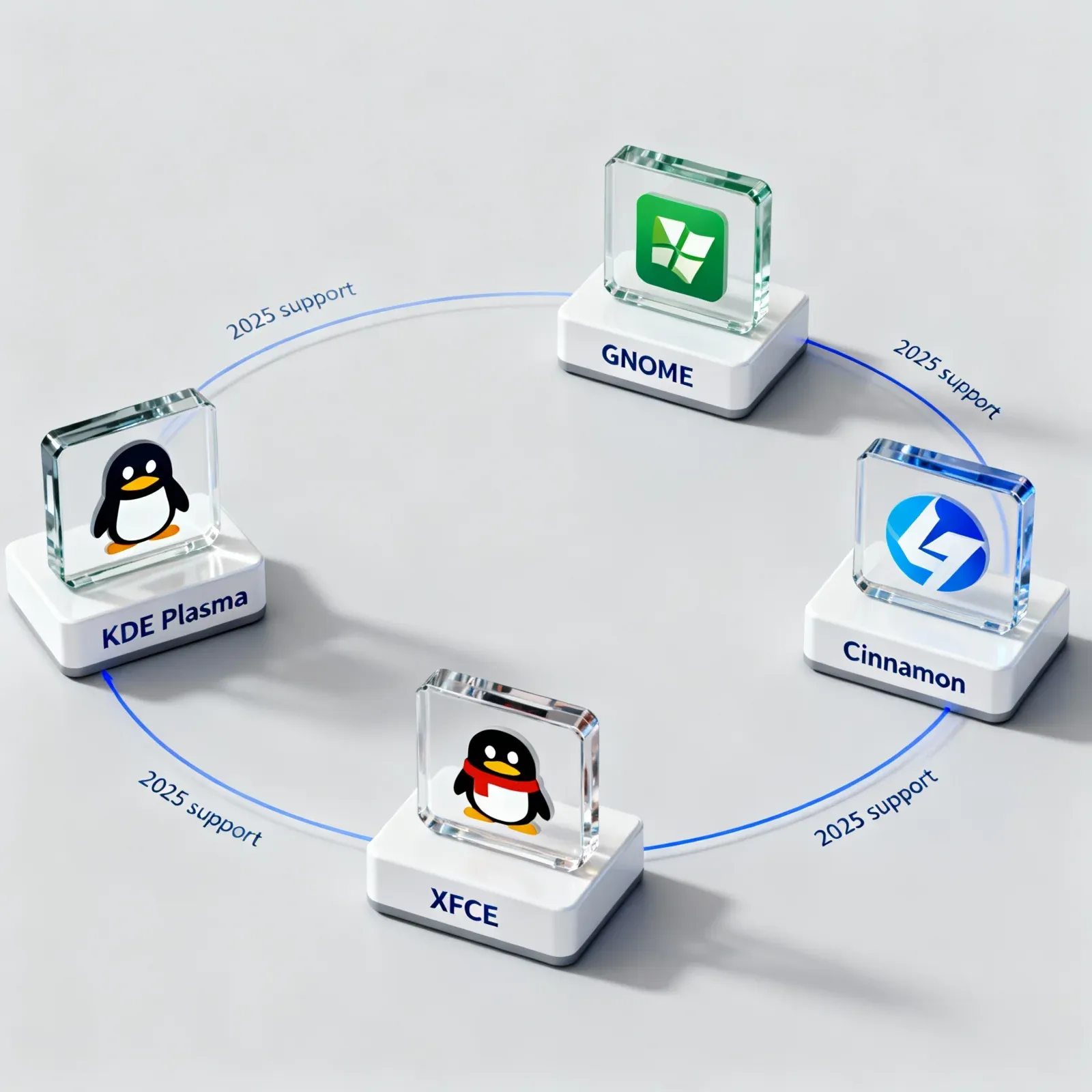 Modular architecture of the Linux system with desktop environments — SafeITExperts