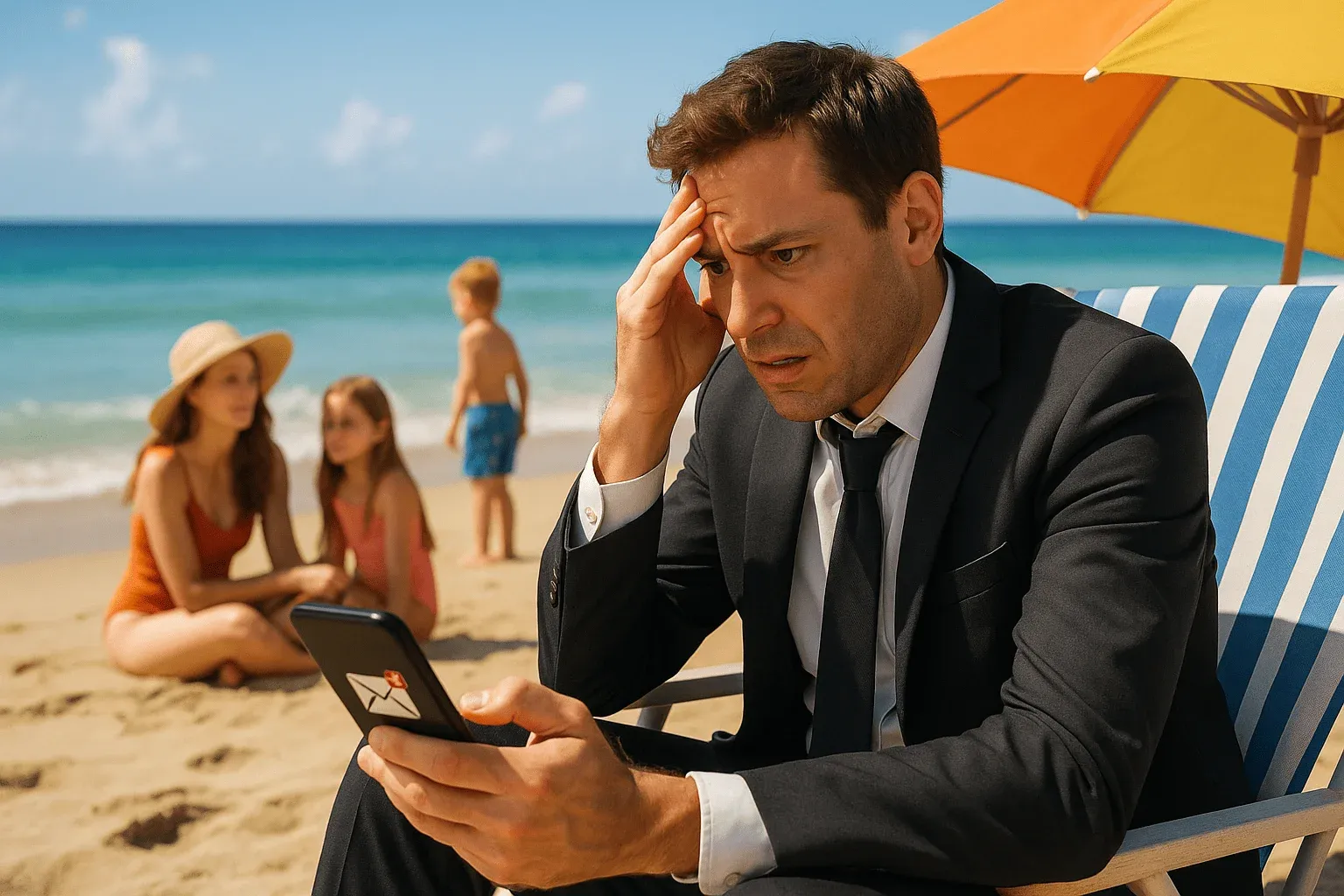 Remote work on vacation and digital disconnect guide