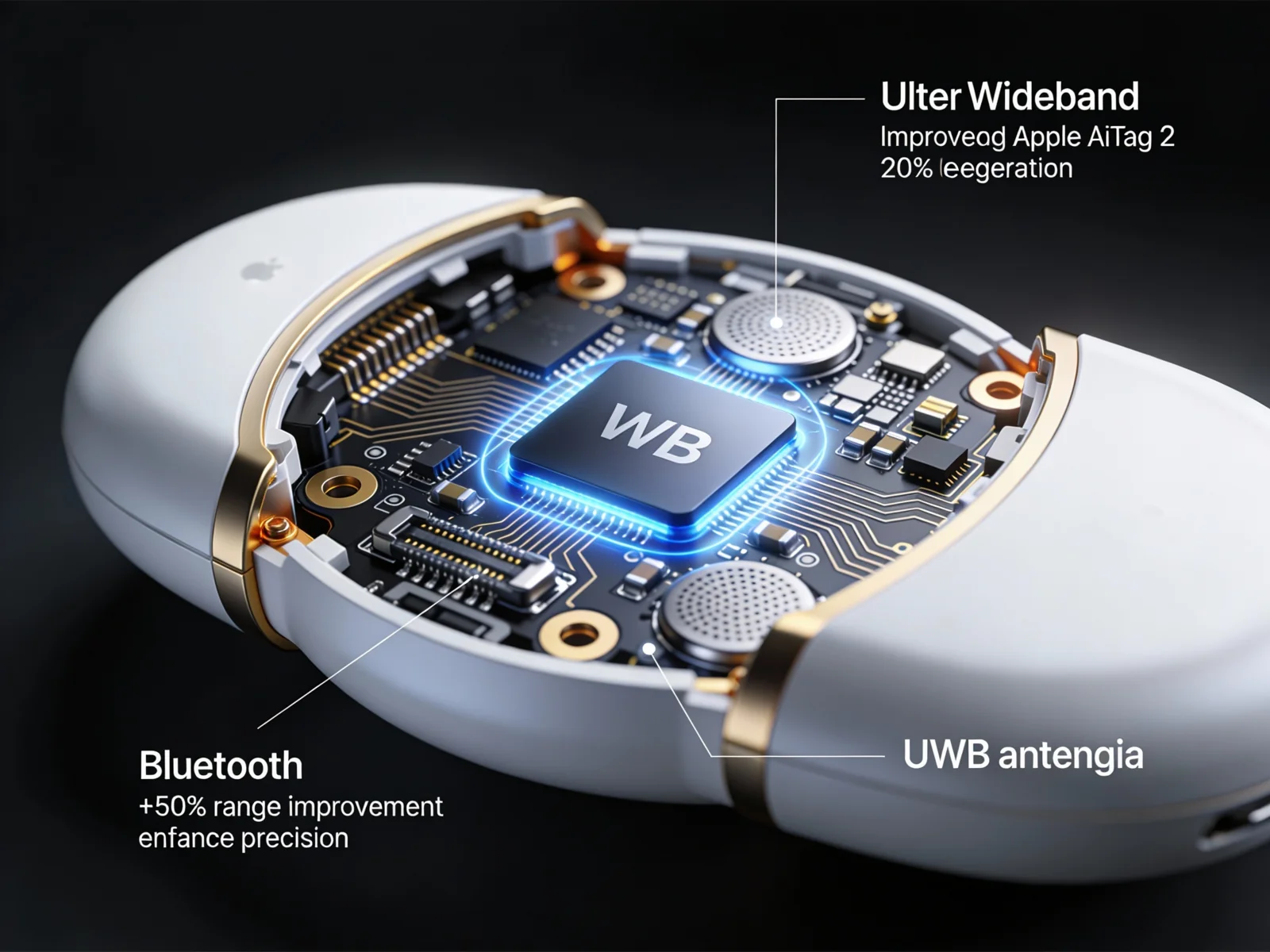 Apple AirTag 2 with improved design and 2nd generation UWB chip