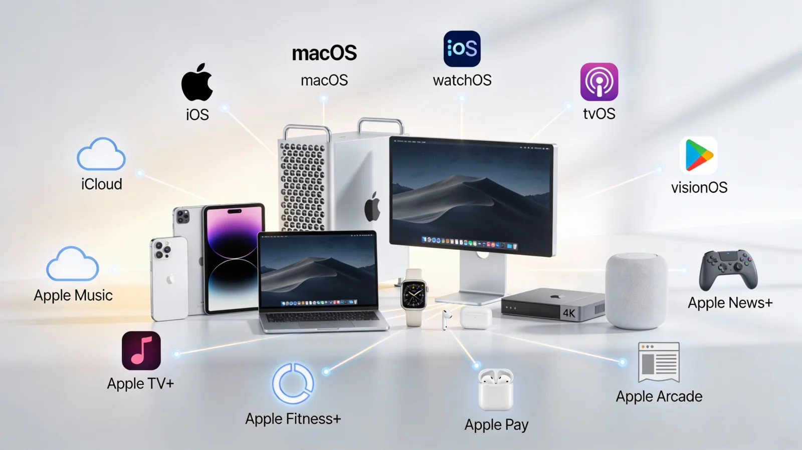 Apple Continuity features: Handoff, Universal Clipboard, Continuity Camera, Sidecar