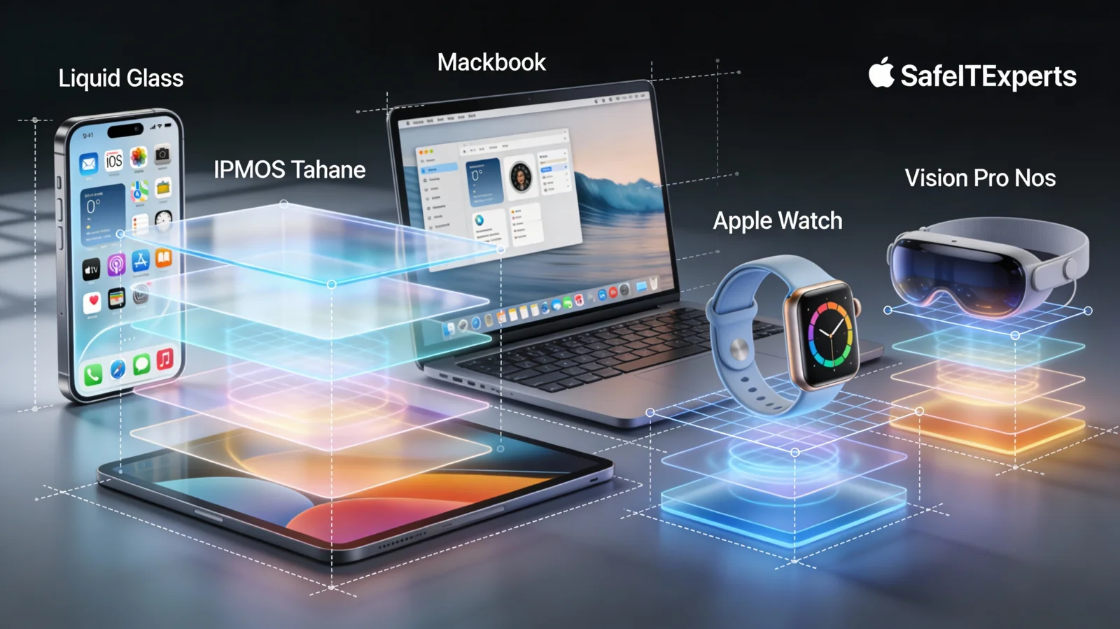 Liquid Glass Design: dynamic translucent cross-platform Apple interfaces