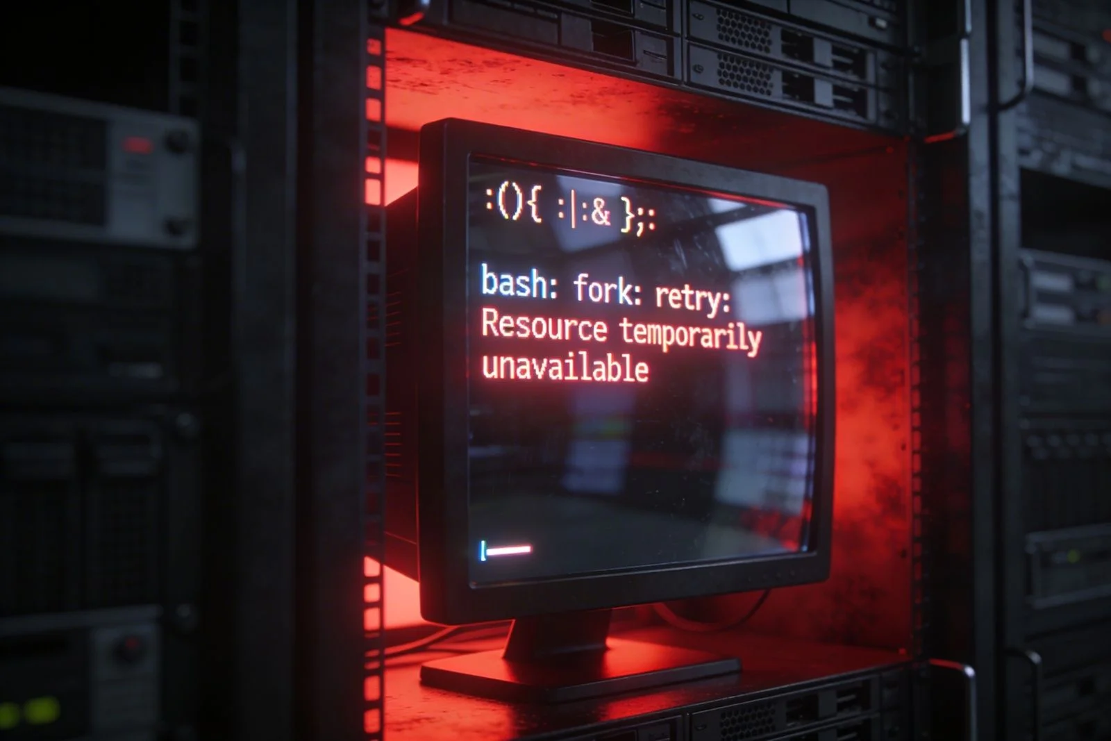 Fork bomb Linux — analyse technique et protection serveur — SafeITExperts