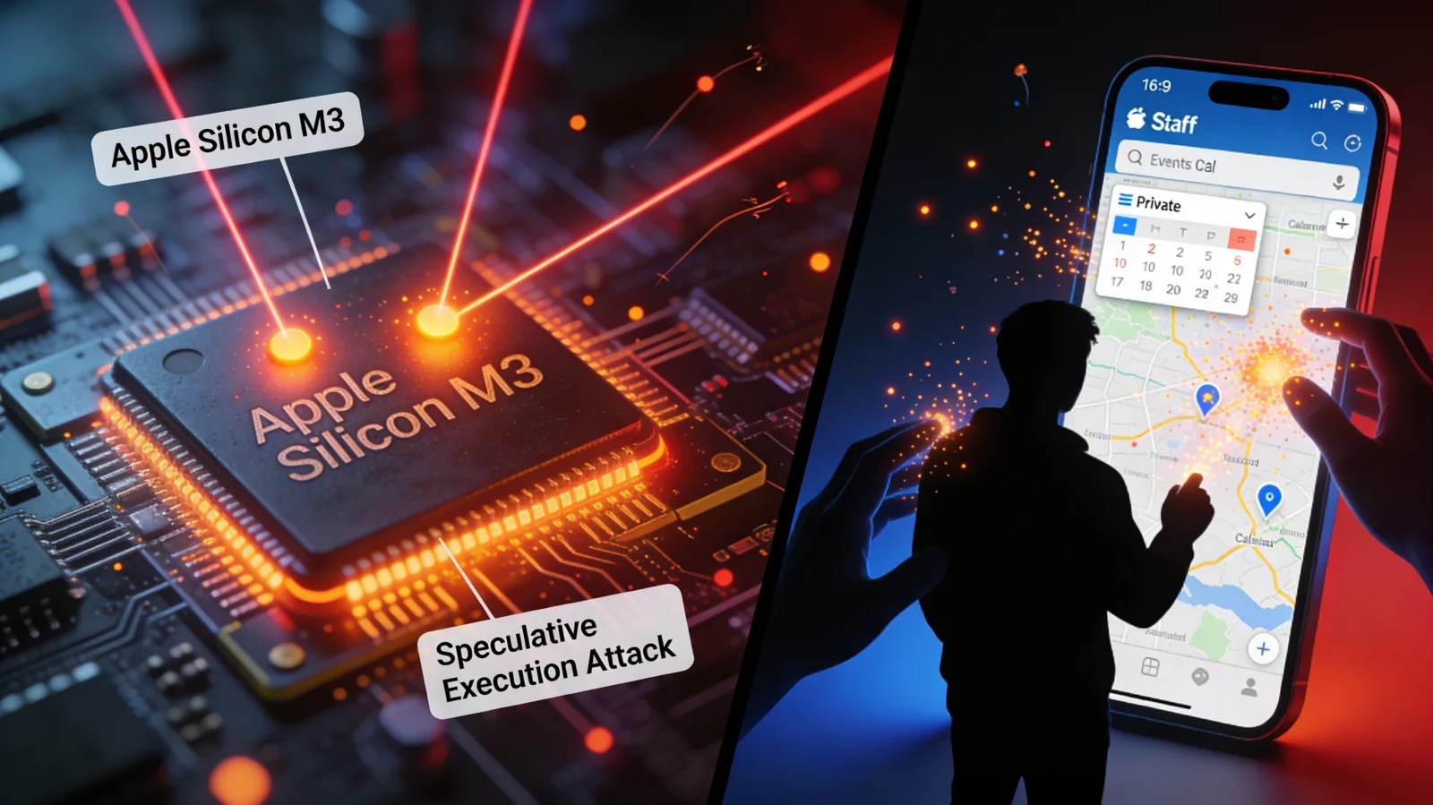 SLAP and FLOP speculative execution attacks on Apple Silicon, data leakage visualization